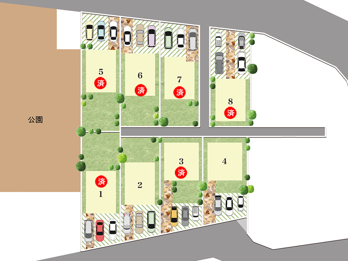 OrientCity 上牧町 区画図